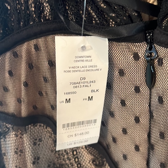 Bebe Size Medium Black Lace Cocktail Dress - Picture 4 of 4